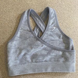 Gym shark adapt camo seamless sports bra